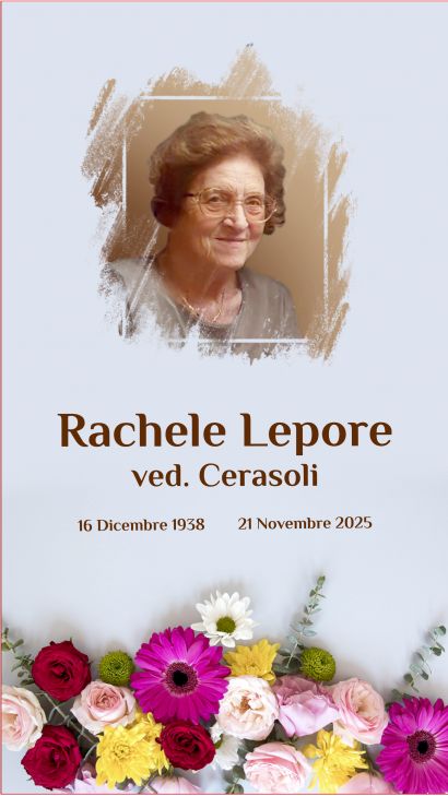 RACHELE LEPORE - 16/12/1938 _ 21/11/2025